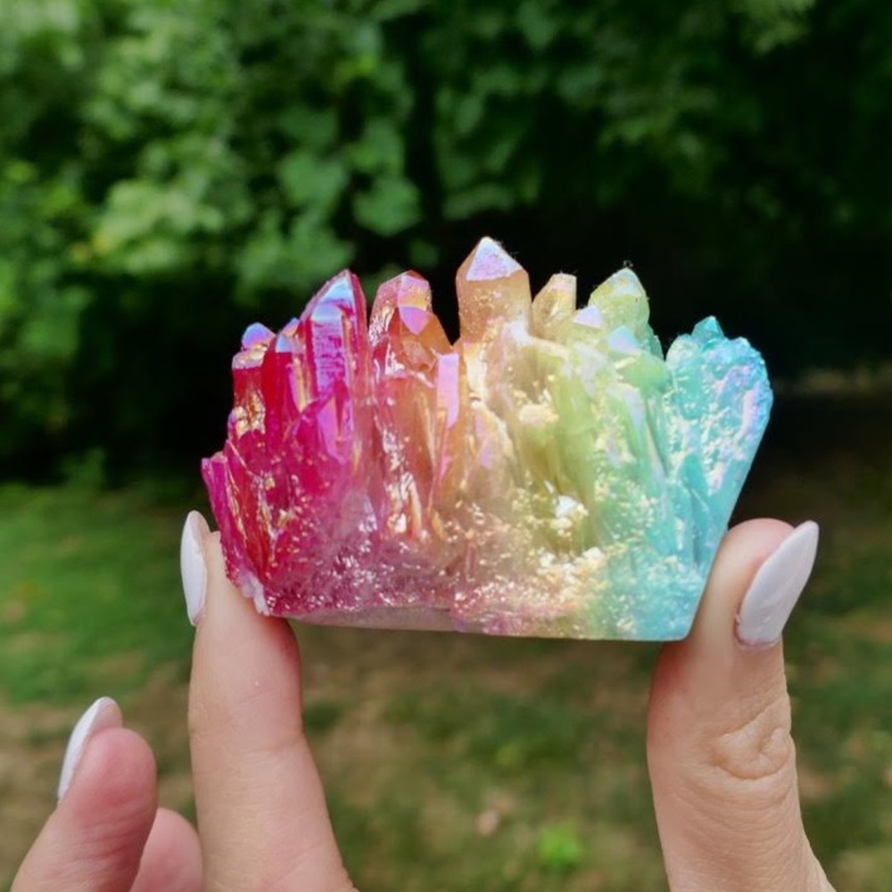 Rainbow Aura Quartz